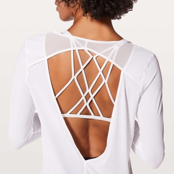 lululemon athletica Tops - Lululemon Mix & Mesh Long Sleeve Sz 6 EUC